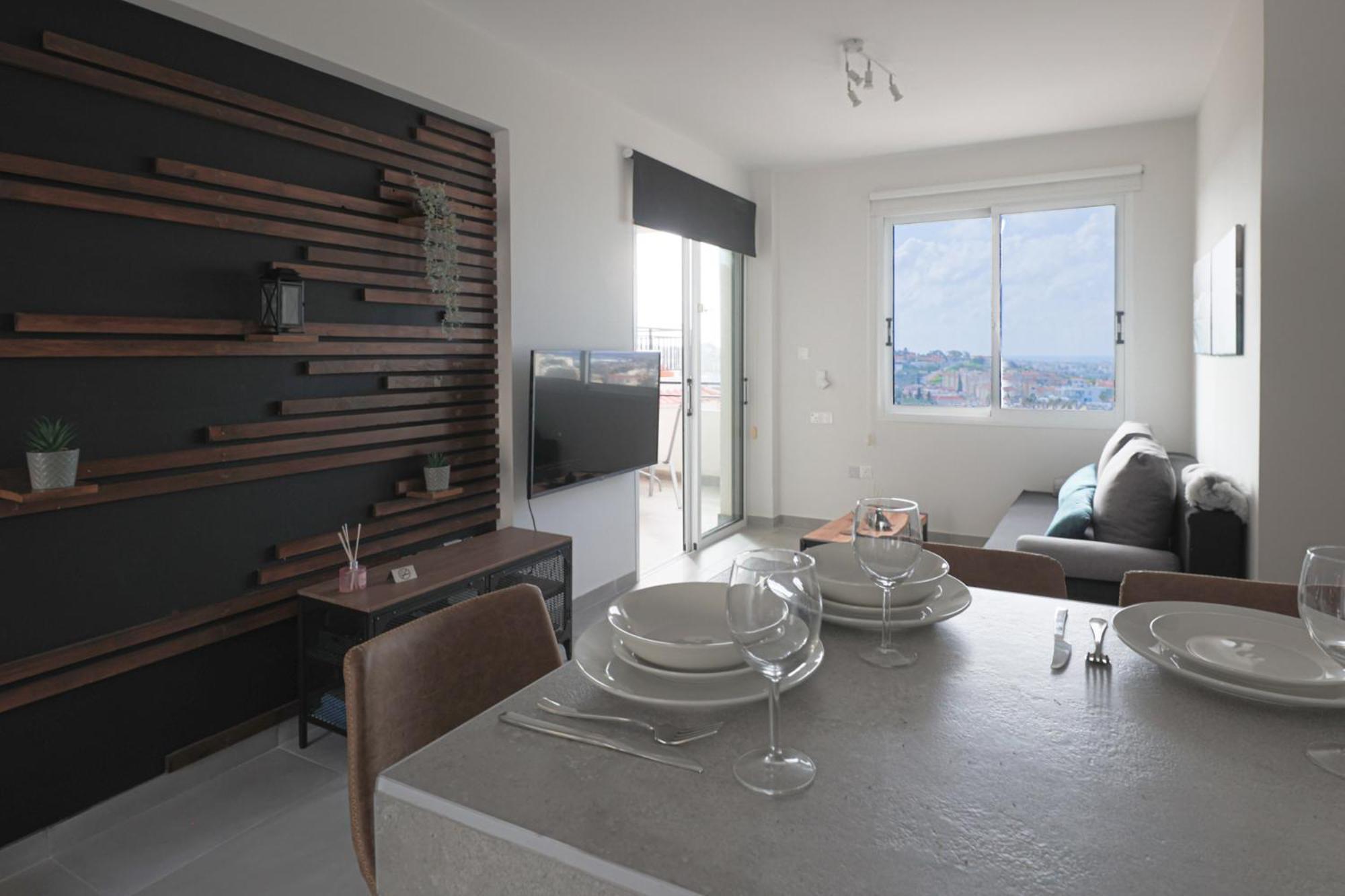 KoniaEden Blue-Horizon 1B, Paphos, Sea View, Pool公寓 外观 照片