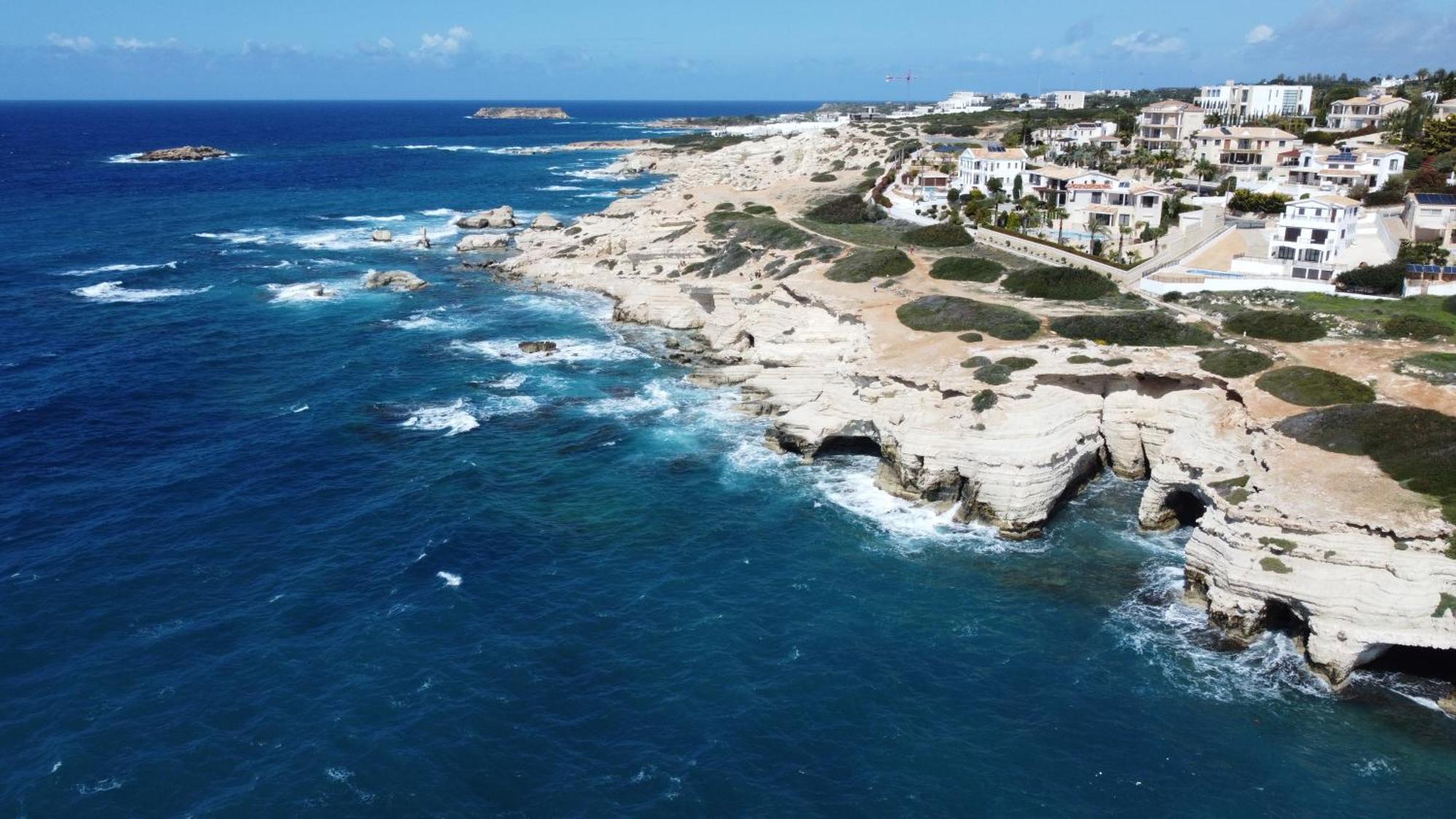 KoniaEden Blue-Horizon 1B, Paphos, Sea View, Pool公寓 外观 照片