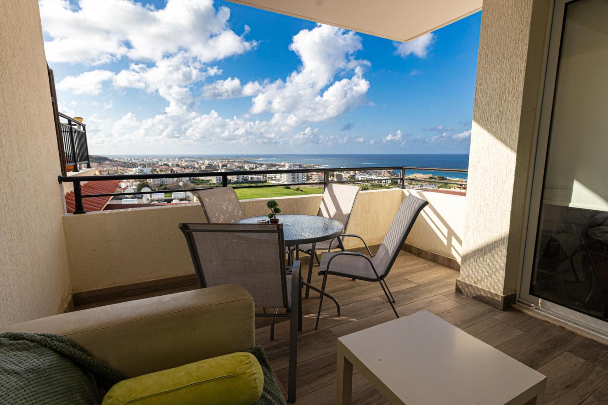 KoniaEden Blue-Horizon 1B, Paphos, Sea View, Pool公寓 外观 照片