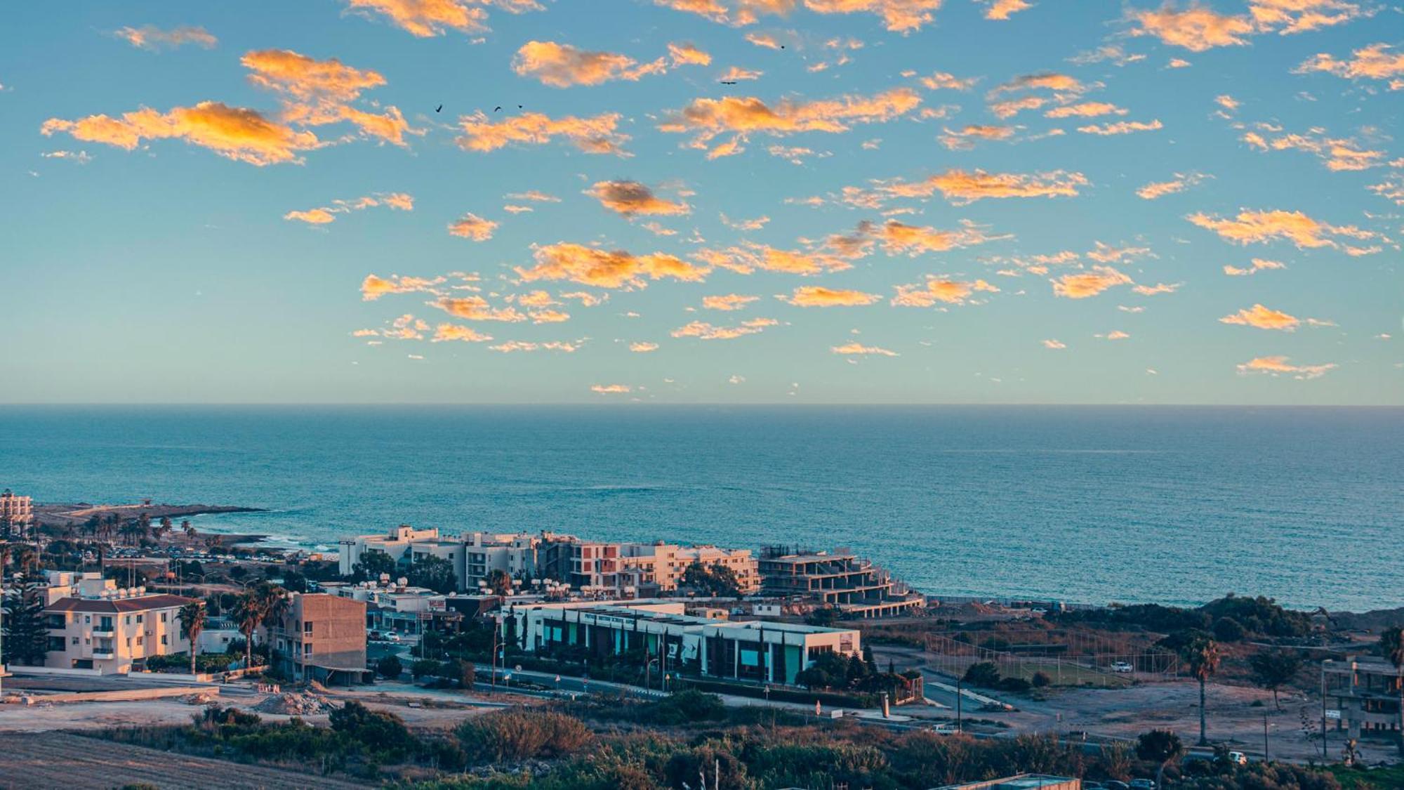 KoniaEden Blue-Horizon 1B, Paphos, Sea View, Pool公寓 外观 照片